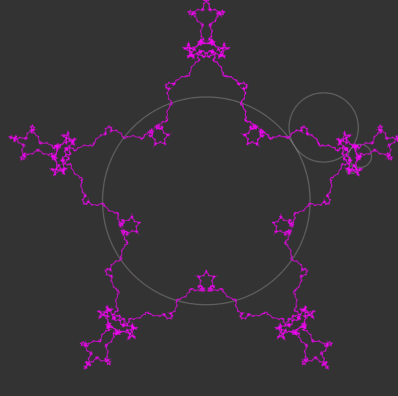 "Fractal Spirograph" code example